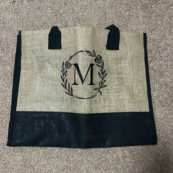 Personalized Initial Canvas Bag - Picture 4 of 4